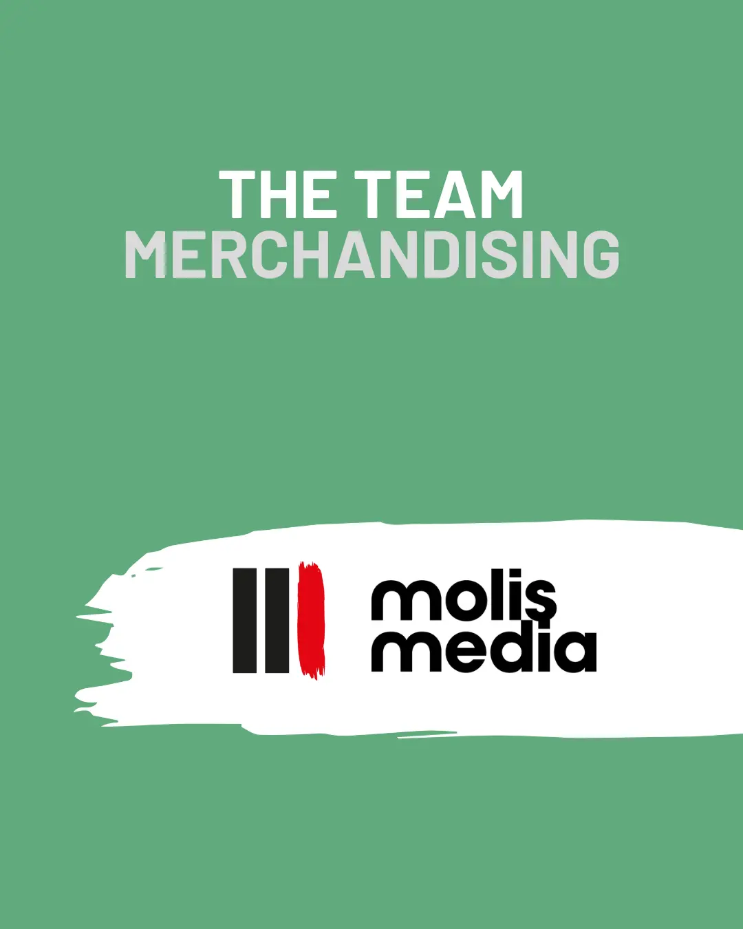 Logo colaborativo de NOT MY TEMPO con Molismedia ofreciendo los servicios de Merchandising